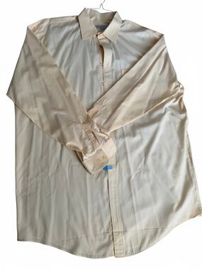 Linea Uomo TALL Pale Yellow Button-Up Shirt